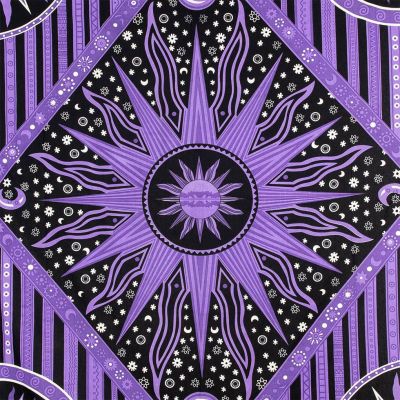 Cotton bed cover Space – purple 2 India