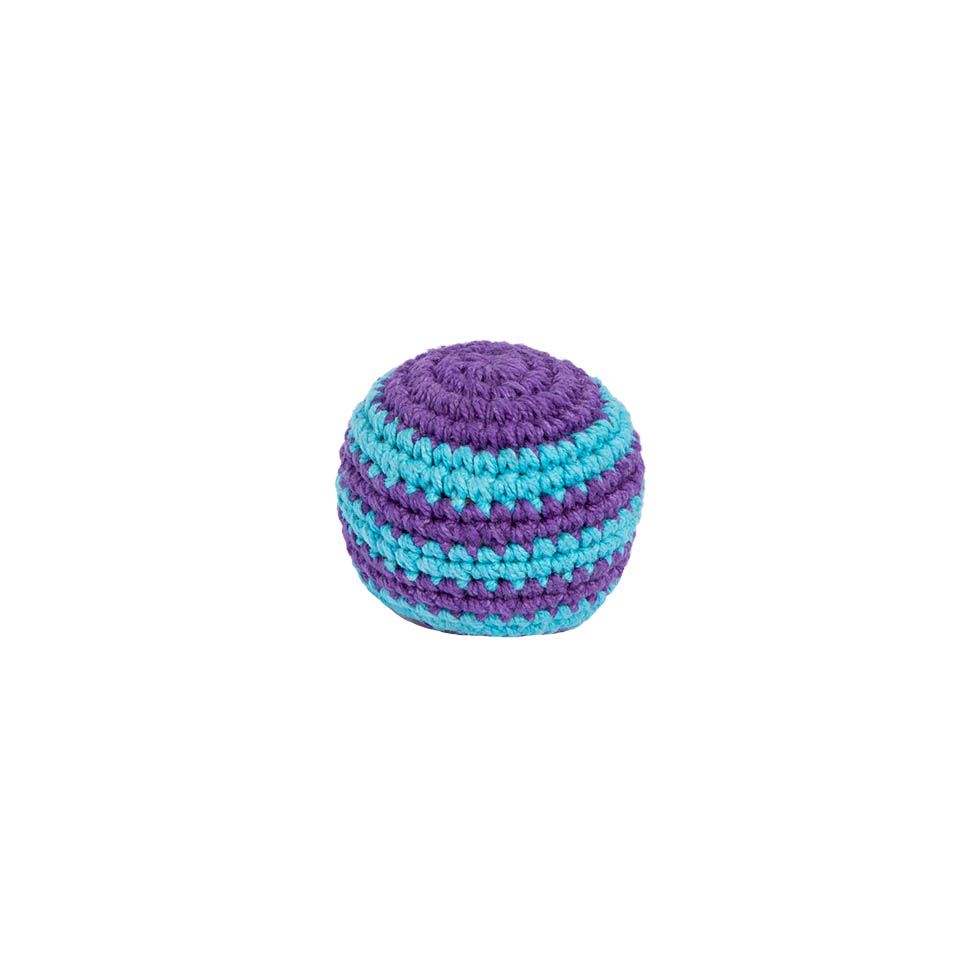 Crocheted hacky sack – Blue-purple Nepal