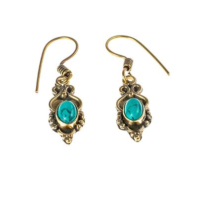 Brass earrings Putri - Mondstein India