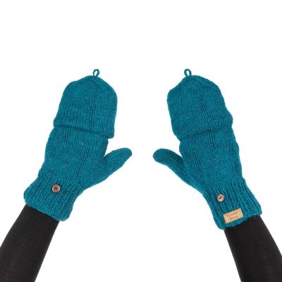 Woolen flip gloves Butwal Blue Nepal