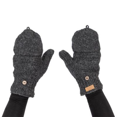 Woolen flip gloves Butwal Dark Grey Nepal