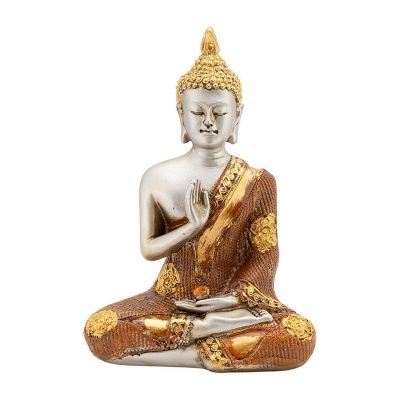 Decorated resin statuette Buddha, teacher of the world