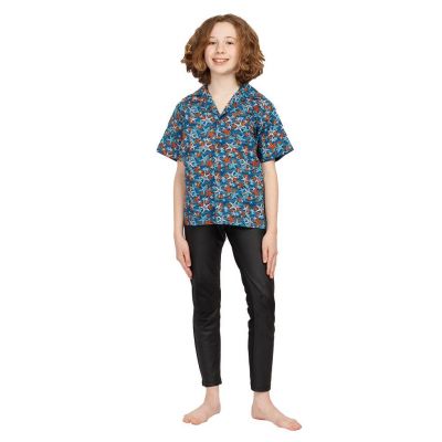 Children's "Hawaiian shirt" Blue Sea India