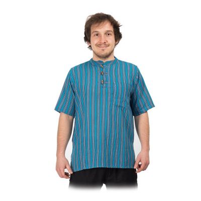 Kurta Pendek Pirus – men's shirt with short sleeves | S, M, L, XL, XXL, XXXL