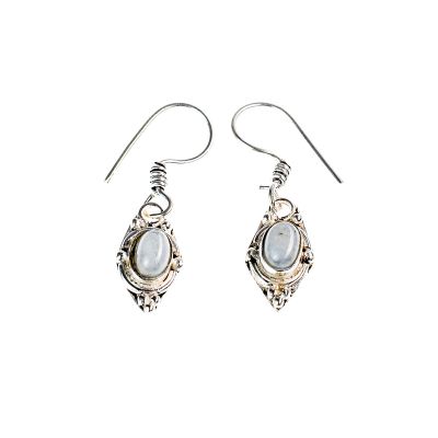 German silver earrings Marisola - onyx India