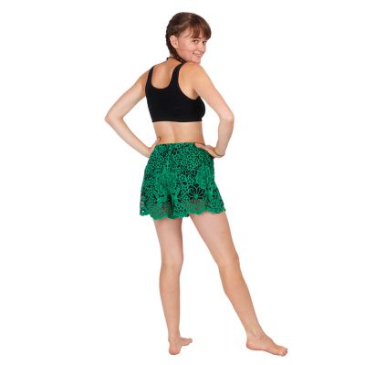 Women's crocheted shorts Wassana Rosetta Green Thailand