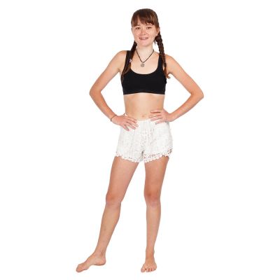 Women's crocheted shorts Wassana Tapakan White Thailand