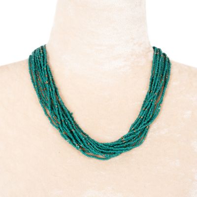 Bead necklace Faraja Turquoise