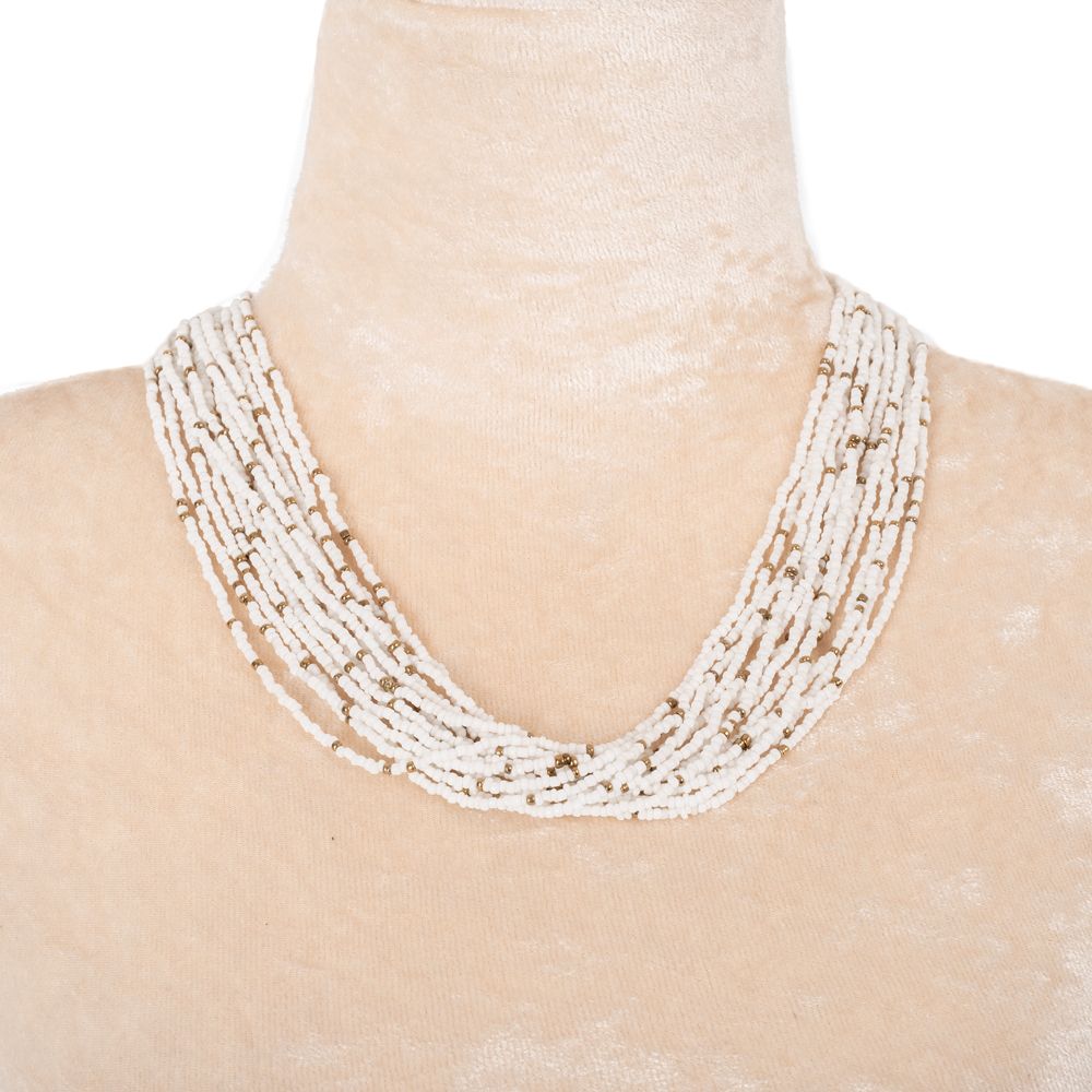 Bead necklace Faraja White India