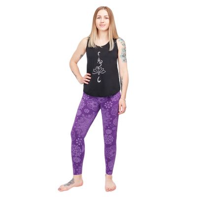 Printed leggings Mandala Purple | S/M, L/XL