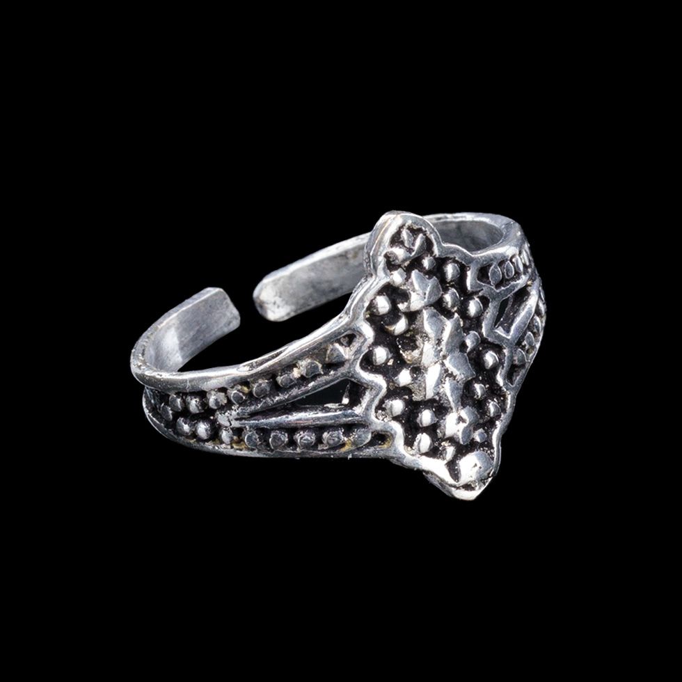 German silver toe ring Salimah India