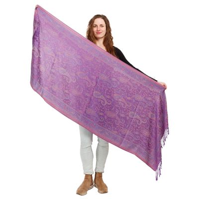 Pashmina scarf Elham Violet