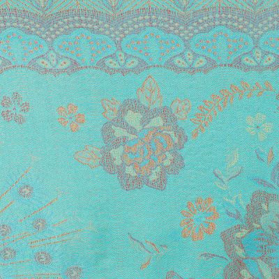 Pashmina scarf Peacock Turquoise Thailand
