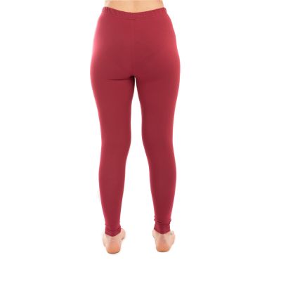 Cotton yoga outfit Double Dorje and Chakras – red - - set top + leggings S/M Nepal