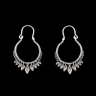 German silver earrings Nila