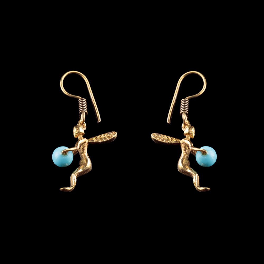 Brass earrings Gifted Fairy - tyrkenite India