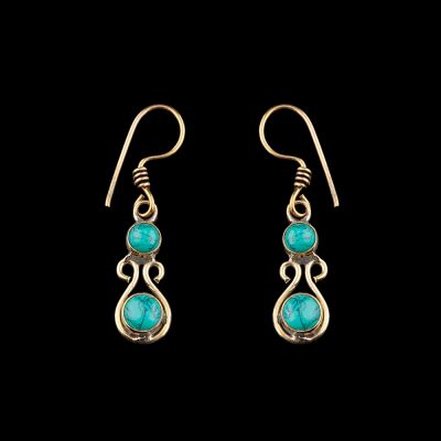 Brass earrings Radhai India