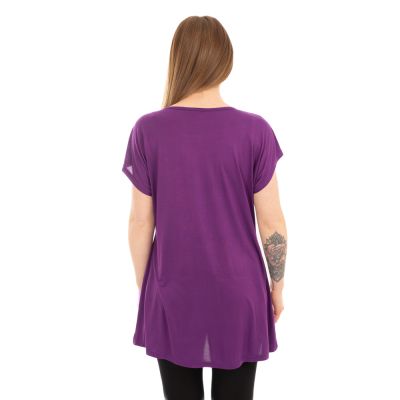 Loose blouse / top Farida Purple Nepal