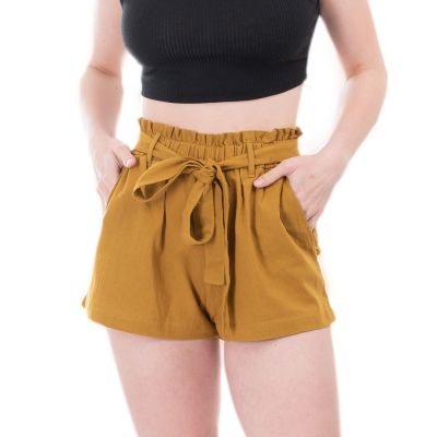 Yellow women's shorts Labonita Mustard | UNI