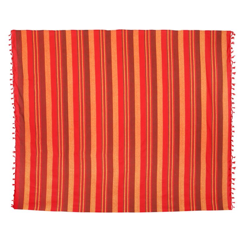 Double-bed cover Kerala Red India