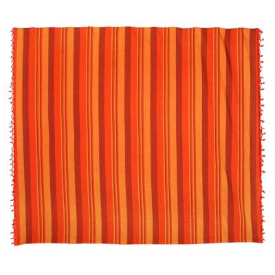 Double-bed cover Kerala Orange