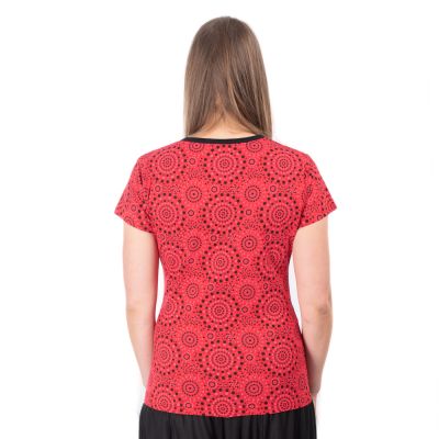 Women's ethno T-shirt with short sleeves Tree of Life Nepal