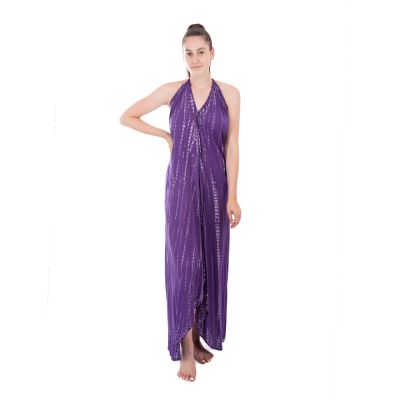 Long tie-dye dress Tripta Purple | UNI