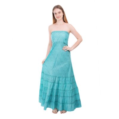 Indian strapless dress Allegria turquoise | UNI