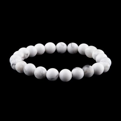 Howlite bead bracelet | M, L, XL