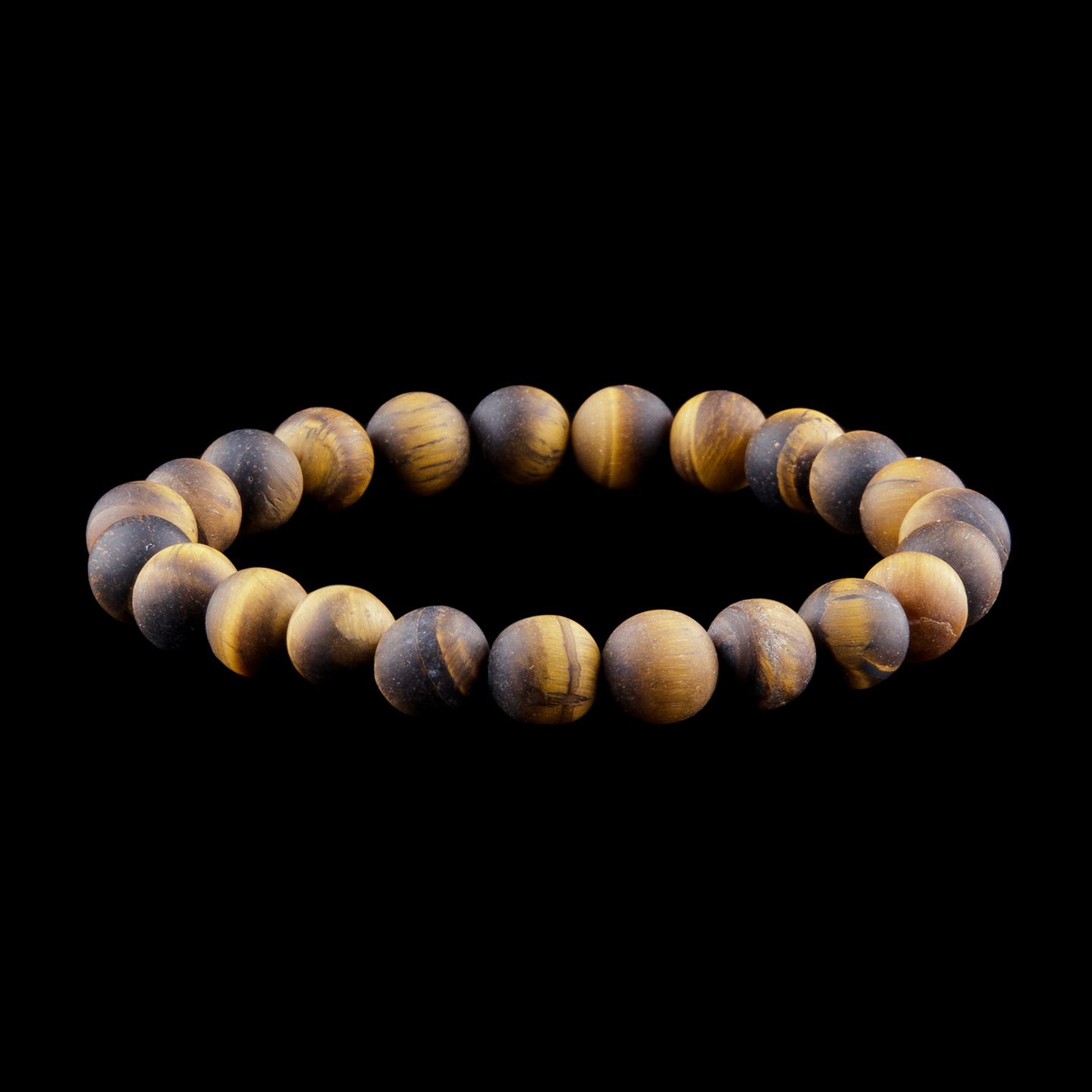 Tiger eye bead bracelet, matte Thailand