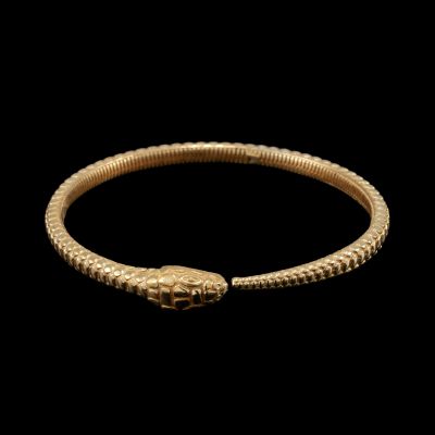 Ethnic brass bracelet Snake 1