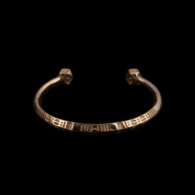 Ethnic brass bracelet Zenobe