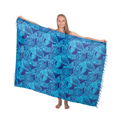 Sarong / pareo / beach scarf Solada blue