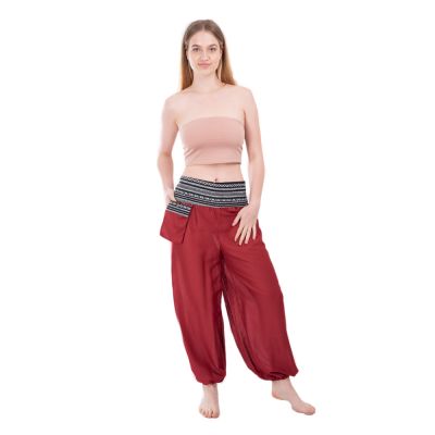 Red sultan trousers Natchaya Burgundy | S/M, L/XL