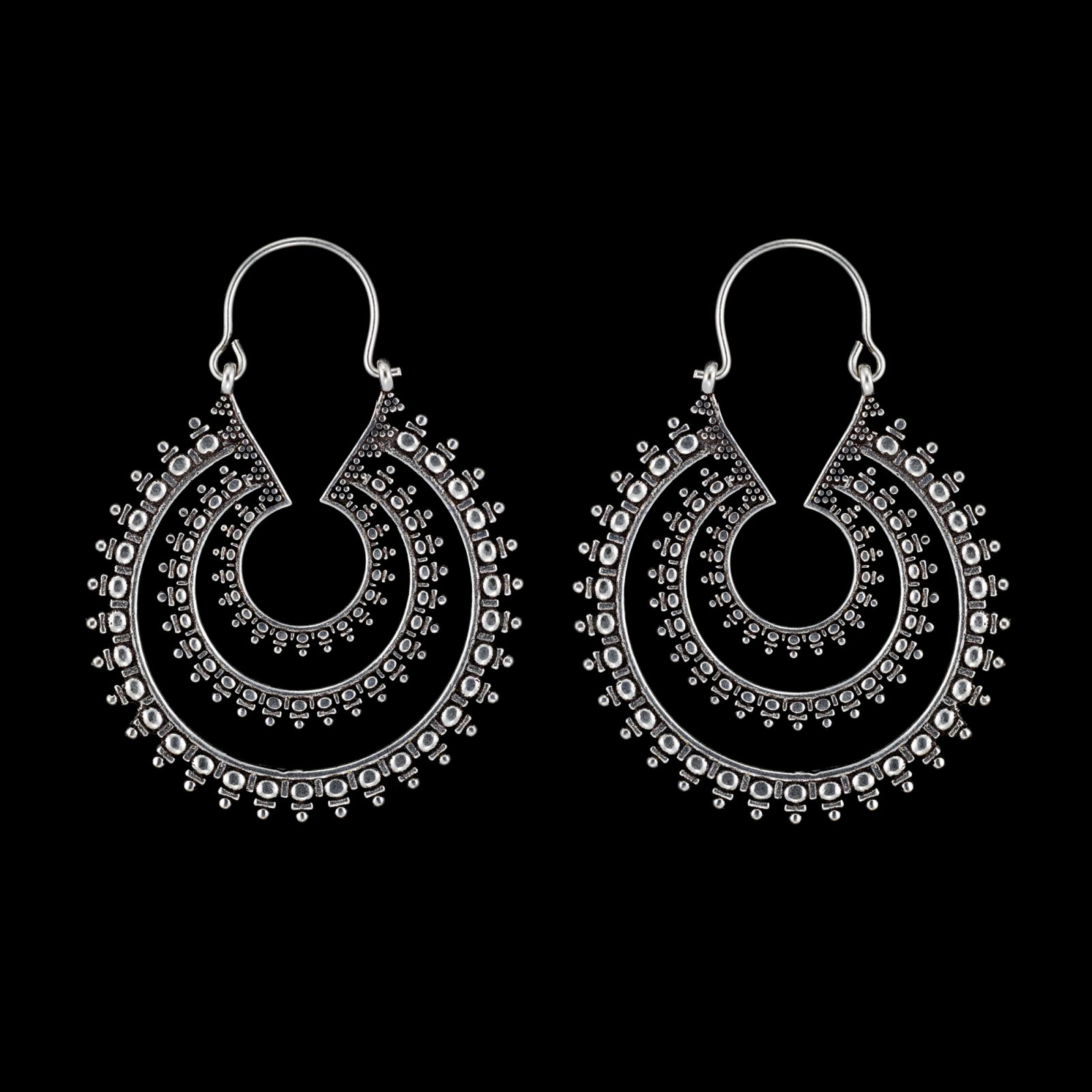 German silver earrings Anuka India