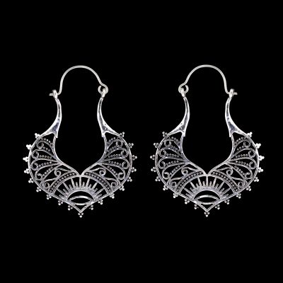 German silver earrings Janitra