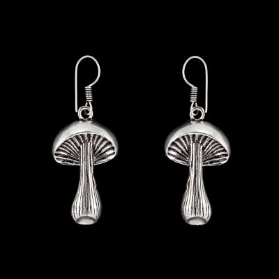 German silver earrings Mushrooms 2