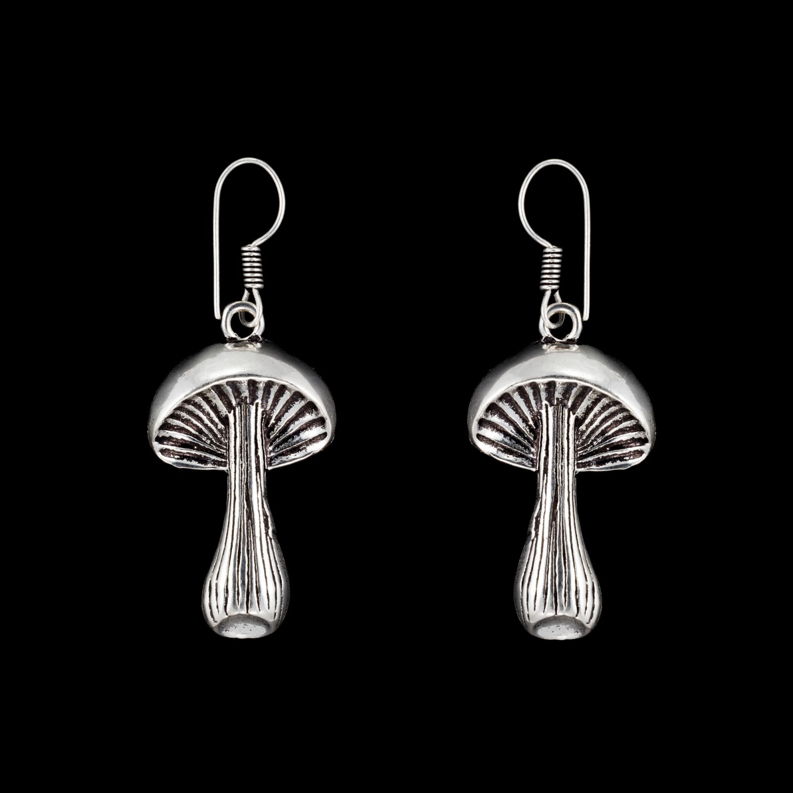 German silver earrings Mushrooms 2 India