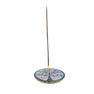 Marble incense holder Tree of Life – blue India