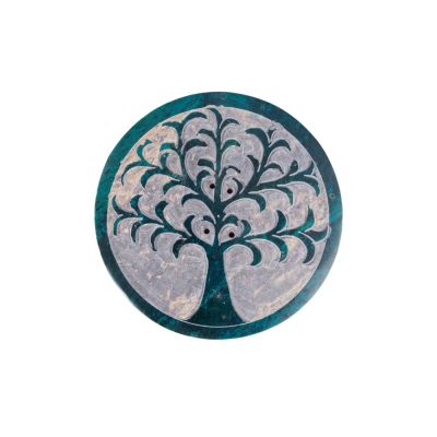 Marble incense holder Tree of Life – blue