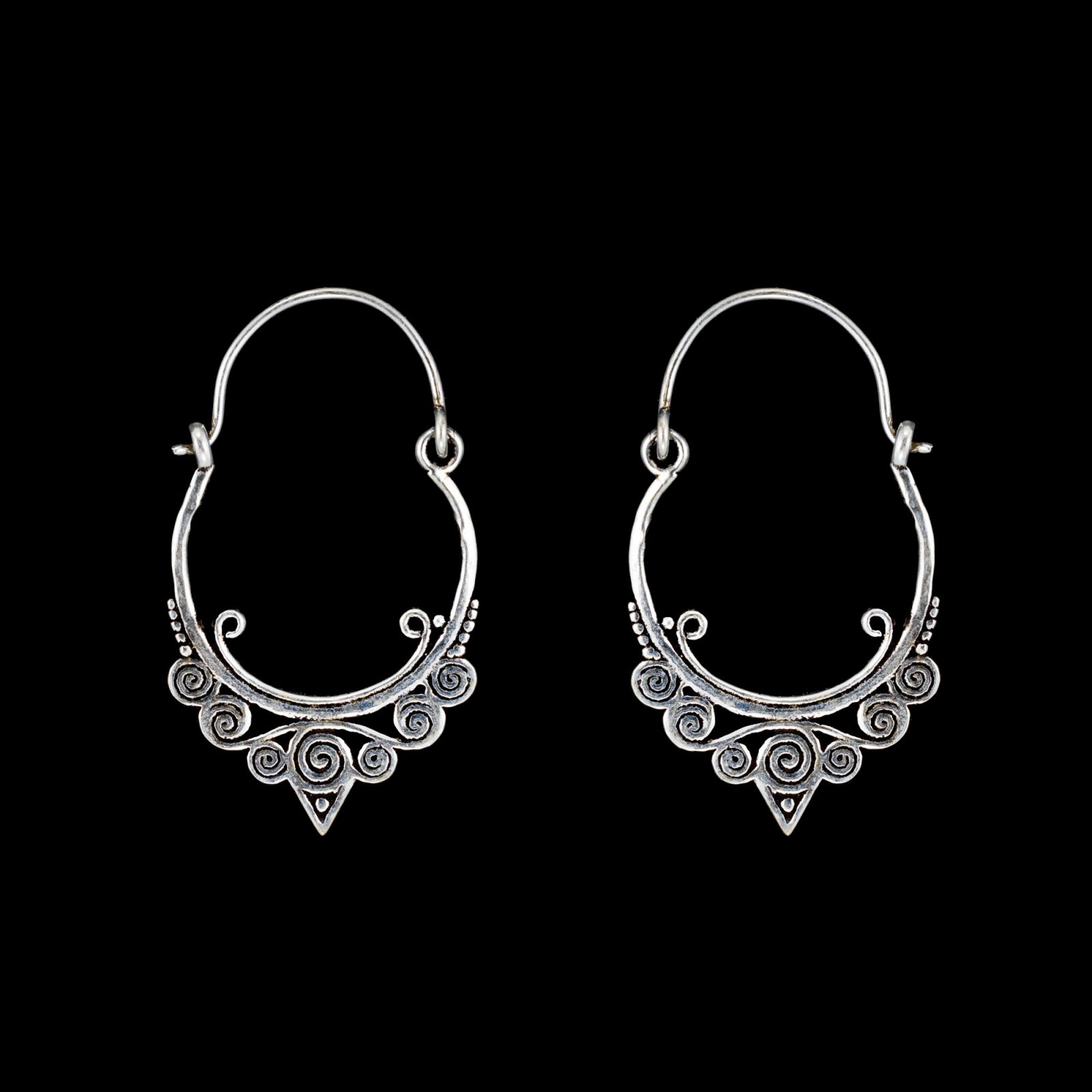 German silver earrings Indira India