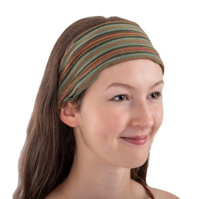 Striped fabric headband Garis Hutan Nepal