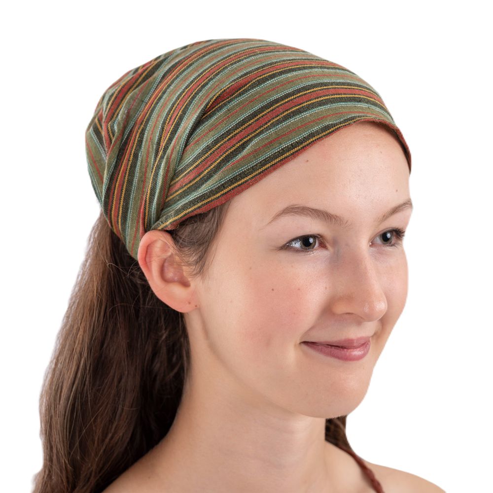 Striped fabric headband Garis Hutan Nepal