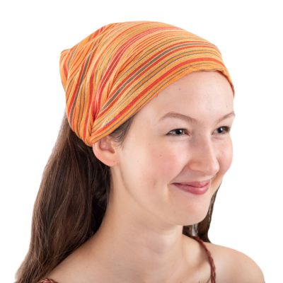 Striped fabric headband Garis Jeruk Nepal