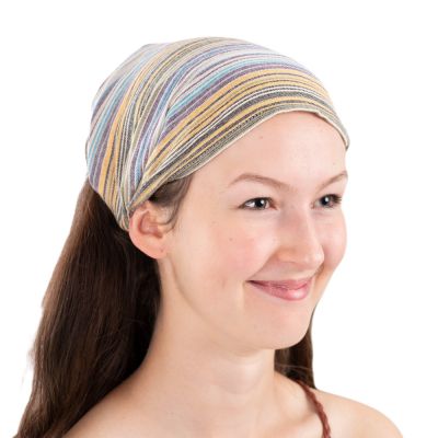 Striped fabric headband Garis Kerikil Nepal