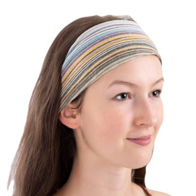 Striped fabric headband Garis Kerikil