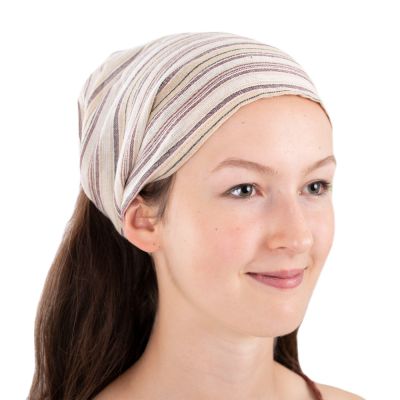 Striped fabric headband Garis Pasir Nepal