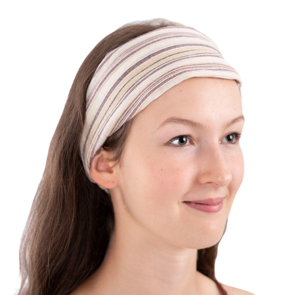 Striped fabric headband Garis Pasir Nepal