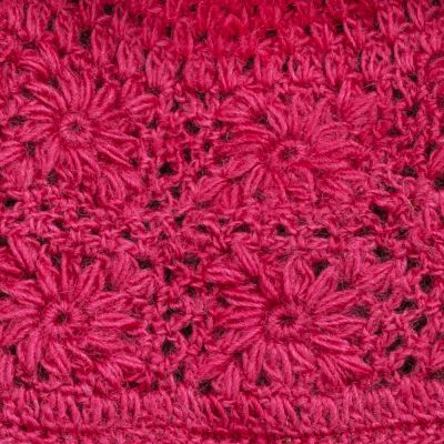 Crocheted woolen hat Bardia Magenta - hat Nepal