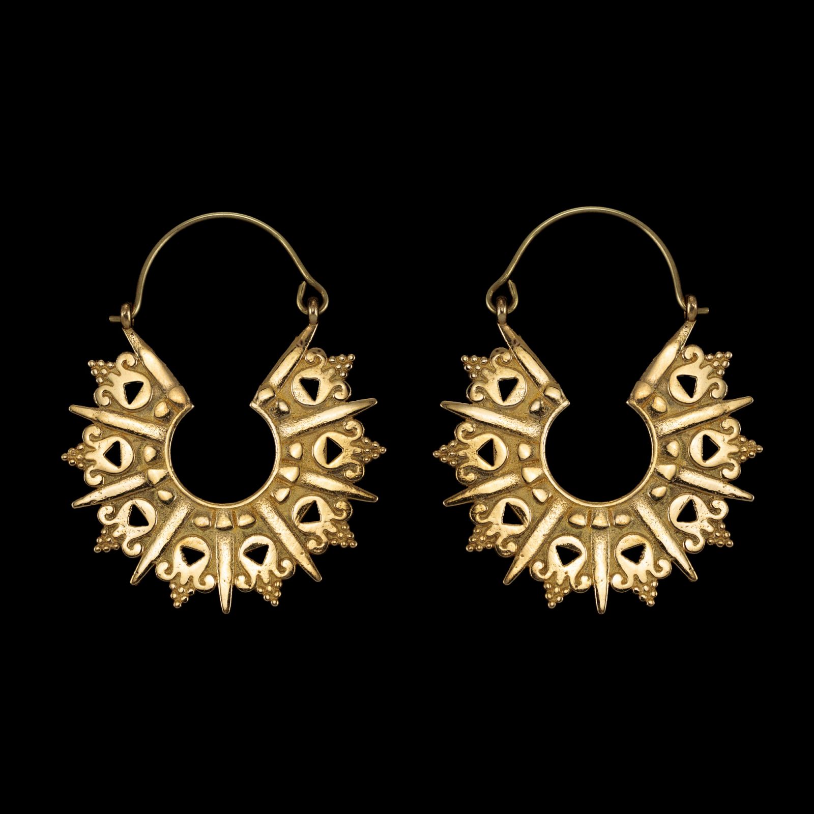 Brass earrings Amruti India